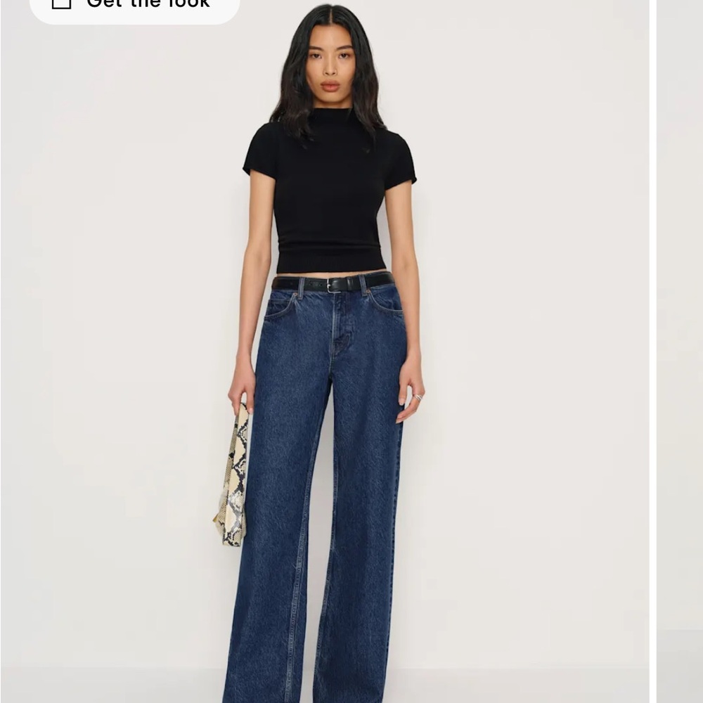 Reformation Cary Low Rise Slouchy Wide Leg Jeans